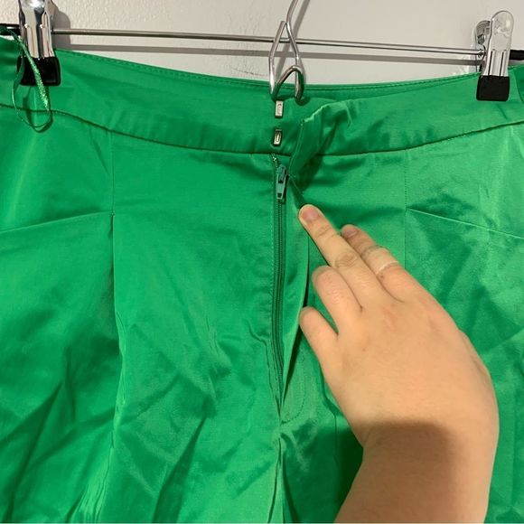 Zara women's green tailored shorts size S - Picture 7 of 7
